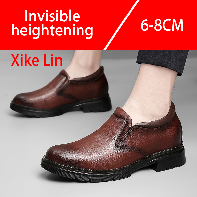 Chaussures en cuir décontracté - Men'S Shoes Increase Height avis et prix