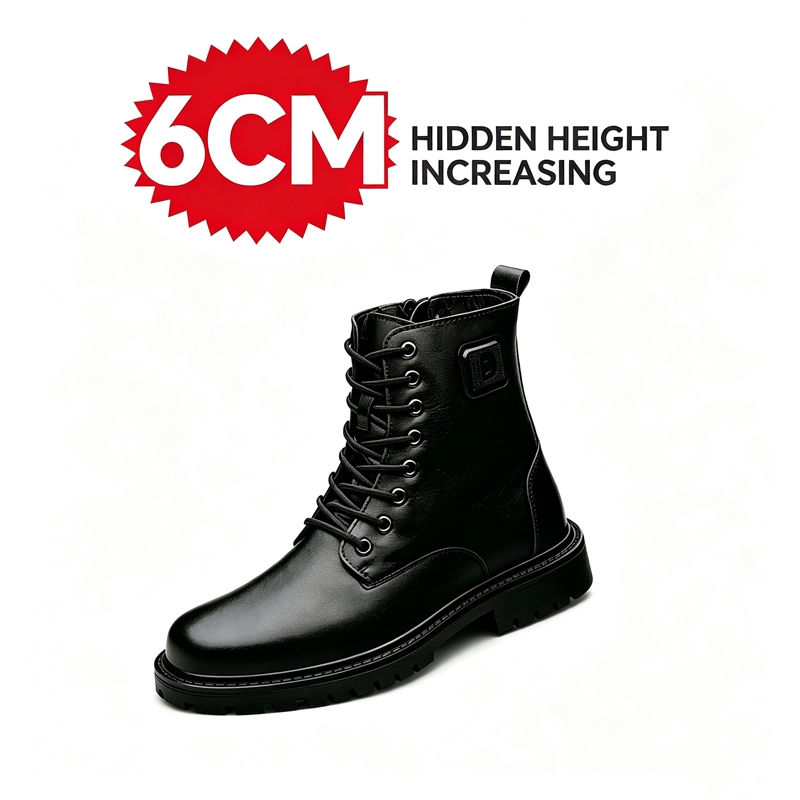 Bottes en cuir pour hommes, ha - Men'S Shoes Increase Height avis et prix